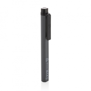 Logo trade promotional products picture of: Gear X RCS recycled plastic USB rechargeable pen light