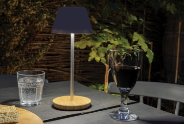 Logo trade promotional gifts image of: Pure Glow RCS usb-rechargeable recycled plastic table lamp
