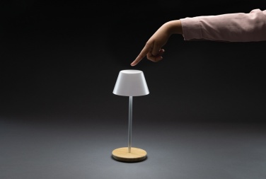 Logo trade promotional giveaway photo of: Pure Glow RCS usb-rechargeable recycled plastic table lamp