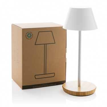 Logotrade promotional giveaways photo of: Pure Glow RCS usb-rechargeable recycled plastic table lamp