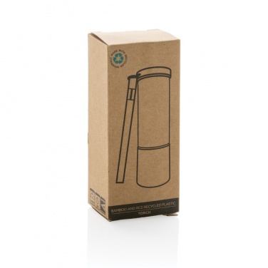 Logo trade advertising products image of: Bamboo and RCS certfied recycled plastic torch