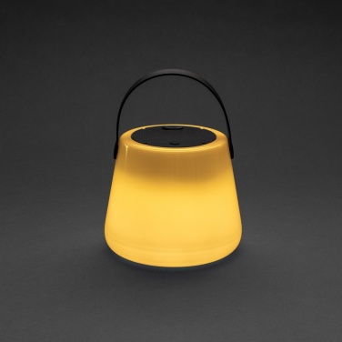 Logo trade business gifts image of: SolarGlow RCS recycled ABS USB-rechargeable outdoor light