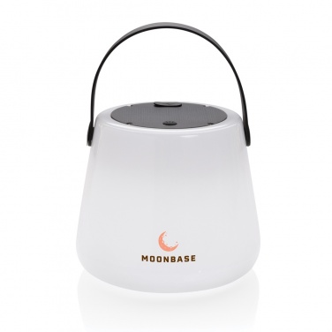 Logo trade business gifts image of: SolarGlow RCS recycled ABS USB-rechargeable outdoor light