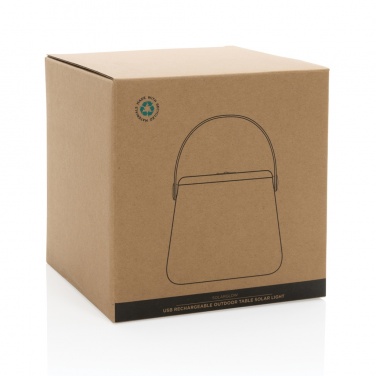 Logo trade promotional products picture of: SolarGlow RCS recycled ABS USB-rechargeable outdoor light