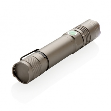 Logo trade promotional item photo of: Rechargeable 3W flashlight