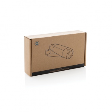 Logotrade promotional items photo of: Lightwave RCS rplastic USB-rechargeable torch with crank