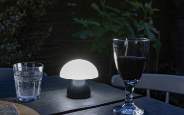 Logo trade advertising product photo of: Luming RCS recycled plastic USB re-chargeable table lamp