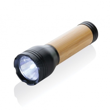 Logotrade promotional merchandise picture of: Lucid 3W RCS certified recycled plastic & bamboo torch