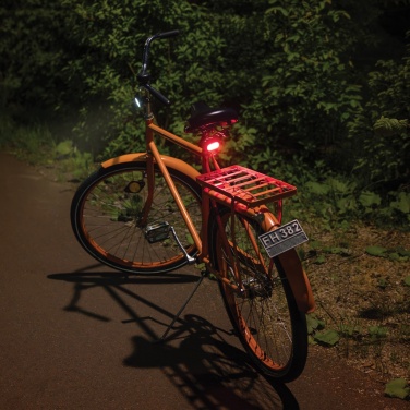 Logo trade business gift photo of: Lumino RCS recycled plastic USB re-chargeable bike light set