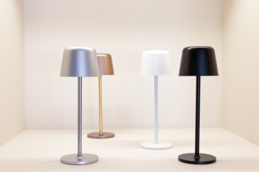 Logotrade promotional item image of: Zenic RCS recycled plastic USB re-chargable table lamp