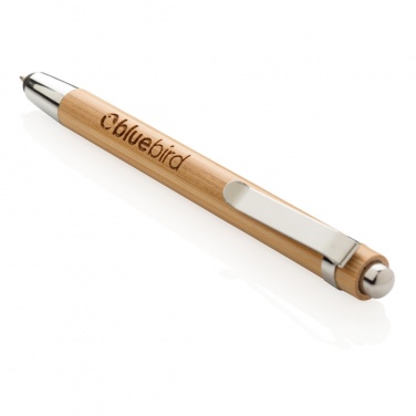 Logo trade promotional product photo of: Bamboo stylus pen