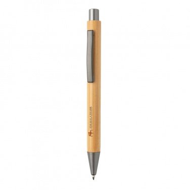 Logotrade promotional products photo of: Slim design bamboo pen
