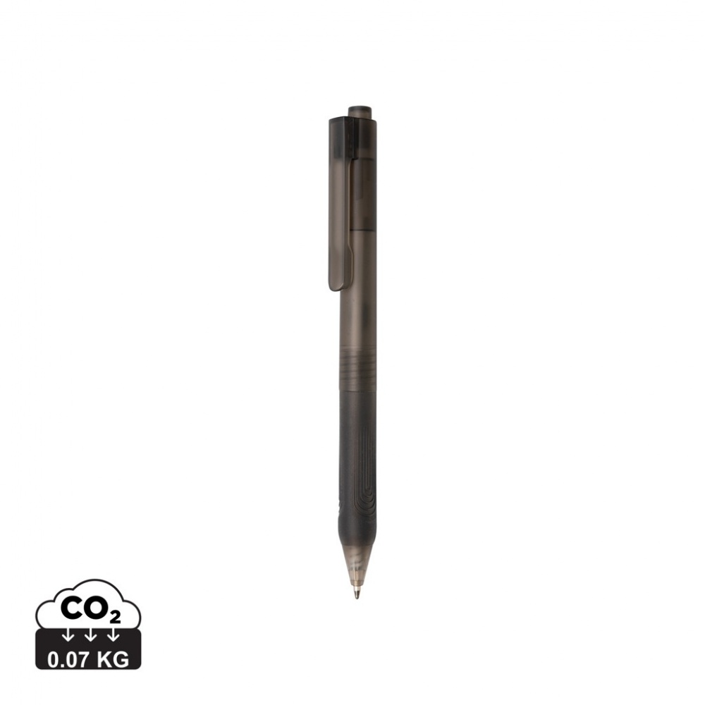Logotrade advertising products photo of: X9 frosted pen with silicone grip