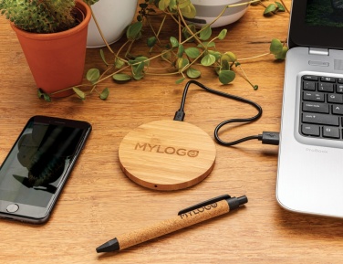 Logo trade promotional giveaways picture of: Write wheatstraw and cork pen