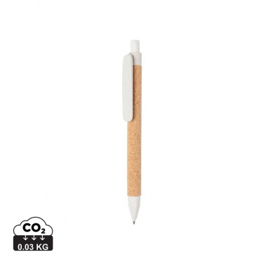 Logo trade promotional gifts picture of: Write wheatstraw and cork pen