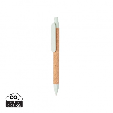 Logotrade promotional merchandise image of: Write wheatstraw and cork pen