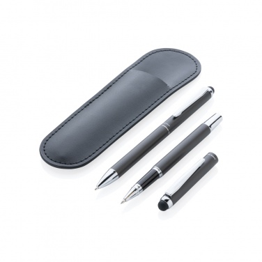 Logotrade advertising product image of: Swiss Peak deluxe pen set in PU pouch