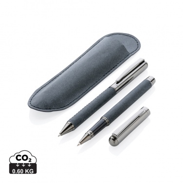 Logotrade promotional item image of: Recycled leather pen set