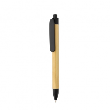 Logo trade business gift photo of: Write responsible recycled paper barrel pen