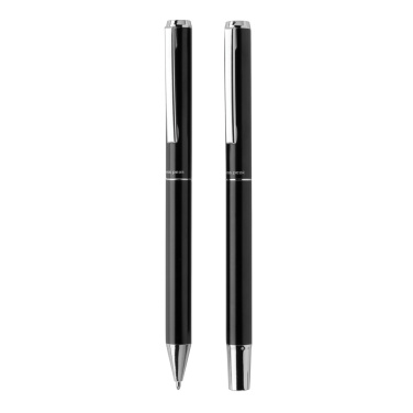 Logotrade promotional items photo of: Swiss Peak Cedar RCS certified recycled aluminum pen set