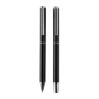 Logo trade promotional products picture of: Swiss Peak Cedar RCS certified recycled aluminum pen set