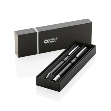 Logo trade promotional products image of: Swiss Peak Cedar RCS certified recycled aluminum pen set