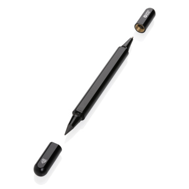 Logo trade promotional gift photo of: Swiss Peak Storm RCS recycled aluminum dual tip pen