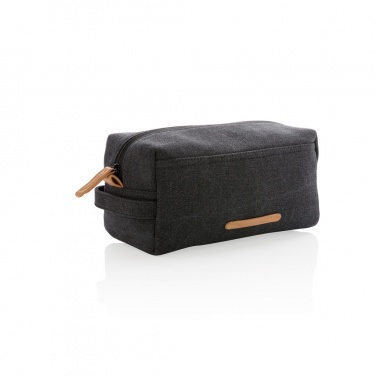 Logo trade promotional gifts picture of: Canvas toiletry bag PVC free