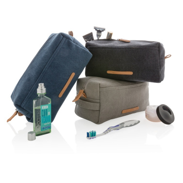 Logotrade corporate gift picture of: Canvas toiletry bag PVC free