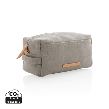 Logo trade promotional item photo of: Canvas toiletry bag PVC free
