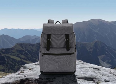 Logo trade business gift photo of: Laptop backpack with magnetic buckle straps