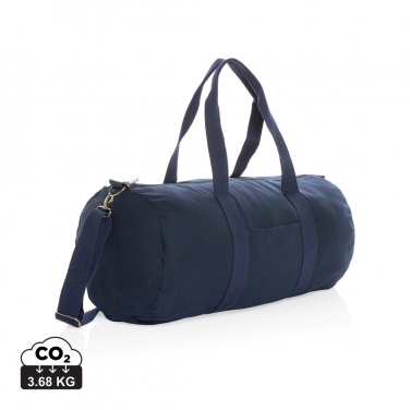 Logo trade advertising products image of: Impact Aware™ 285gsm rcanvas duffel bag undyed