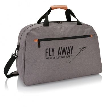 Logo trade promotional gift photo of: Fashion duo tone travel bag