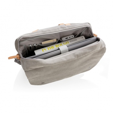 Logotrade promotional product image of: Canvas laptop bag PVC free