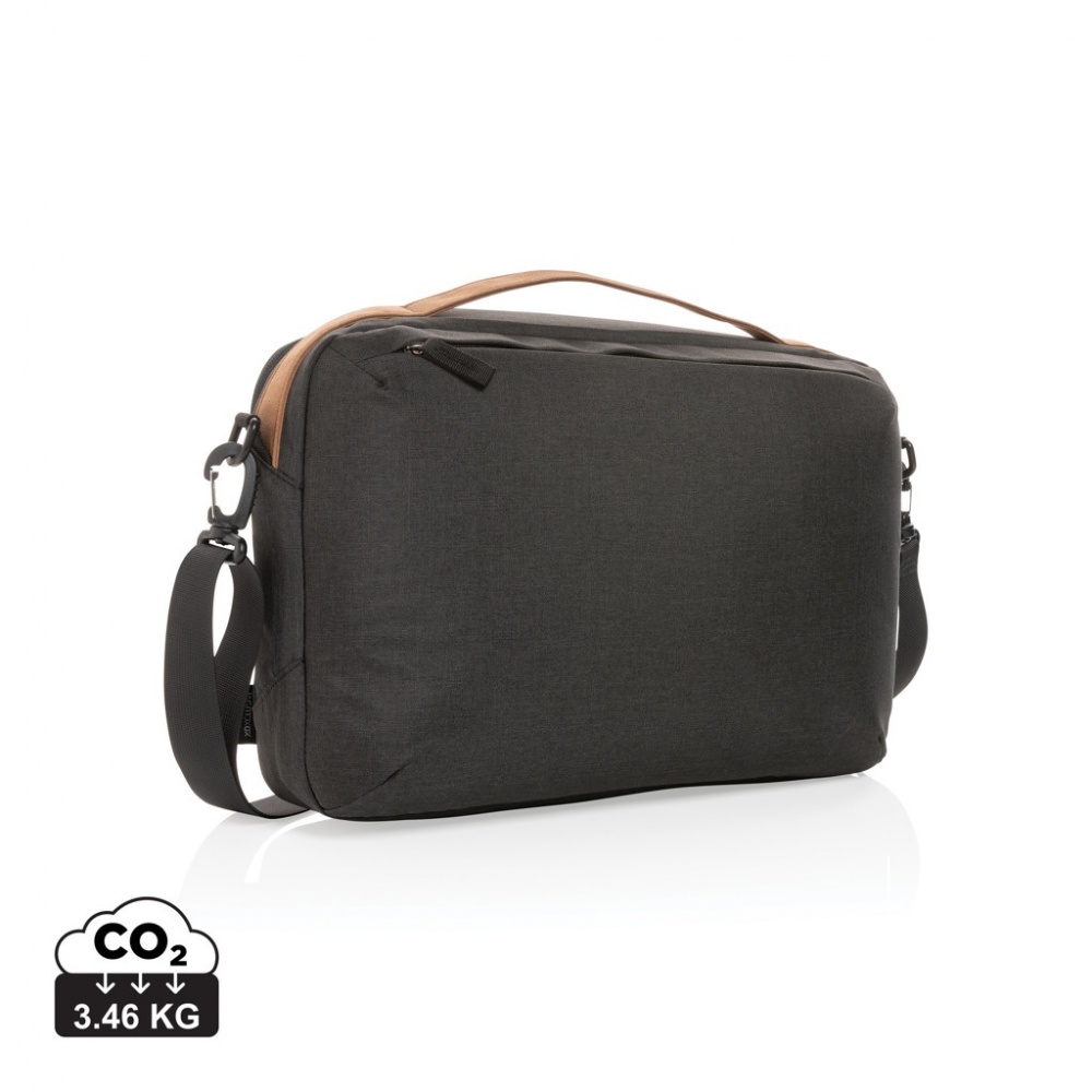 Logotrade corporate gift image of: Impact AWARE™ 300D two tone deluxe 15.6" laptop bag