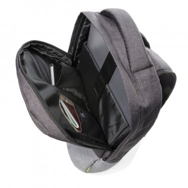 Logotrade corporate gift picture of: Duo colour RPET 15.6" RFID laptop backpack PVC free