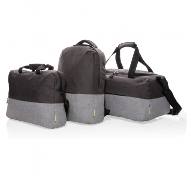 Logo trade promotional giveaway photo of: Duo colour RPET 15.6" RFID laptop backpack PVC free