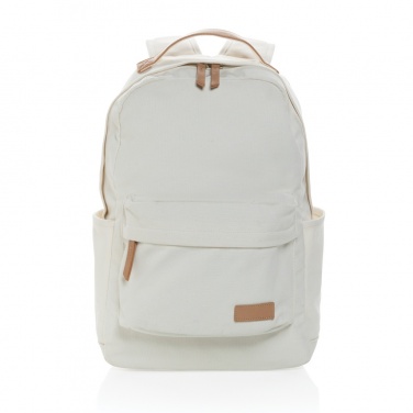 Logo trade promotional merchandise image of: Impact AWARE™ 16 oz. recycled canvas backpack