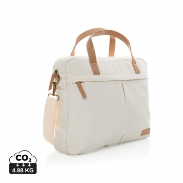 Logo trade promotional gifts image of: Impact AWARE™ 16 oz. recycled canvas laptop bag