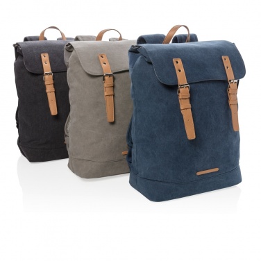 Logotrade corporate gift picture of: Canvas laptop backpack PVC free