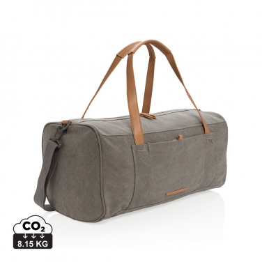 Logotrade business gift image of: Canvas travel/weekend bag PVC free