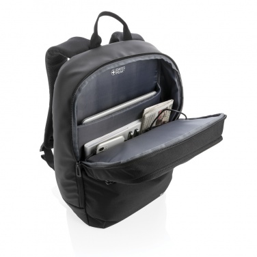 Logo trade promotional gifts picture of: Swiss Peak laptop backpack with UV-C steriliser pocket