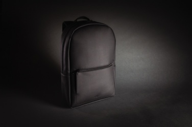 Logo trade promotional gifts image of: Swiss Peak deluxe PU laptop backpack PVC free