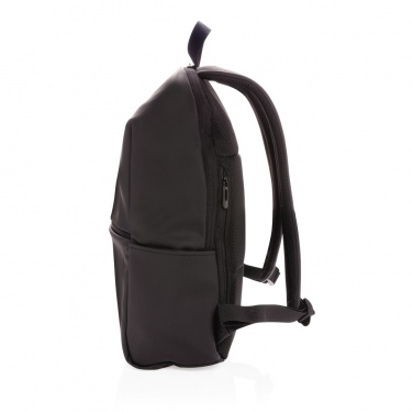 Logo trade corporate gifts image of: Smooth PU 15.6"laptop backpack