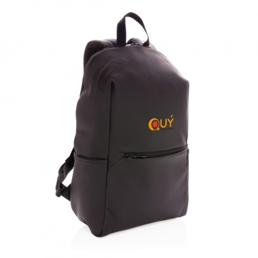Logo trade business gift photo of: Smooth PU 15.6"laptop backpack