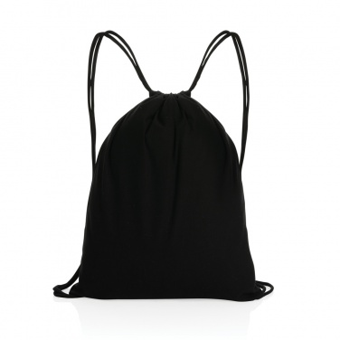 Logo trade advertising product photo of: Impact AWARE™ recycled cotton drawstring backpack 145g