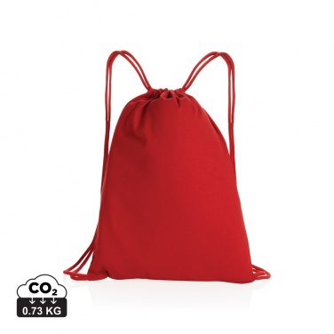 Logotrade promotional gift image of: Impact AWARE™ recycled cotton drawstring backpack 145g