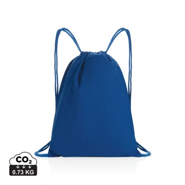 Logo trade promotional merchandise photo of: Impact AWARE™ recycled cotton drawstring backpack 145g