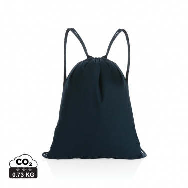 Logotrade advertising products photo of: Impact AWARE™ recycled cotton drawstring backpack 145g