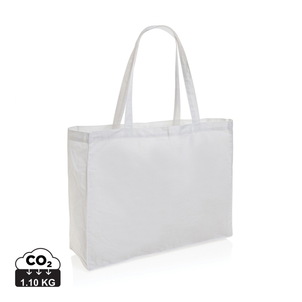 Logotrade promotional gift image of: Impact AWARE™ Recycled cotton shopper 145g
